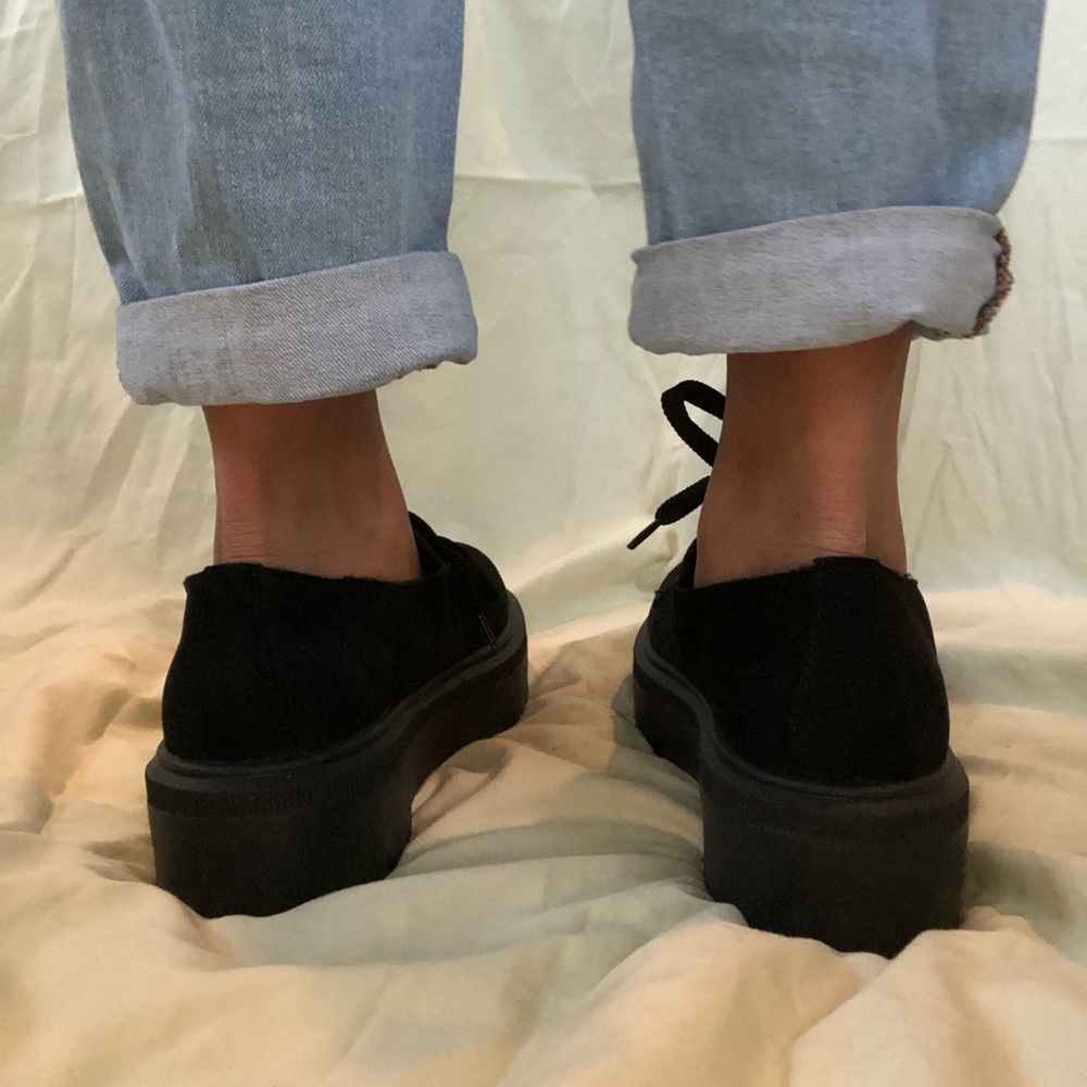 Platform Suede Oxfords - Picture 4 of 5